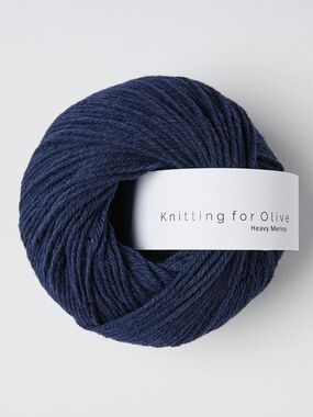 Knitting for Olive Heavy Merino Yarn - Navy Blue SWEATER QUANTITY